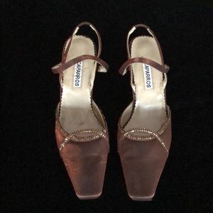 Caparros Bronze Color Dressy Sequin Shoes